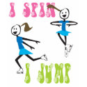 i spin i jump Ice Skating Tee t-shirts