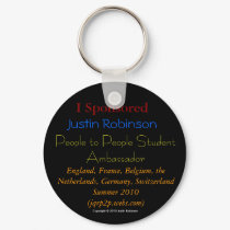 I Sponsored Justin Keychain