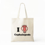 I Squid Cephalopods Tote Bags