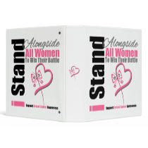 I Stand Alongside All Women Breast Cancer Binder