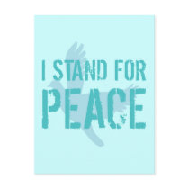 I Stand for Peace postcards