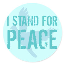 I Stand for Peace stickers by inamar I Stand for Peace stickers