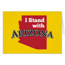 I Stand With Arizona Greeting Cards