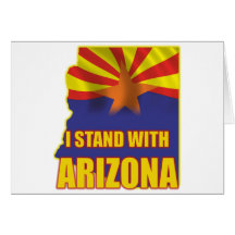 I stand with Arizona Greeting Card