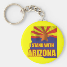 I stand with Arizona Key Chains