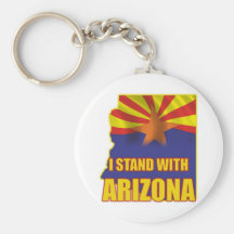 I stand with Arizona Keychain