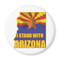 I stand with Arizona Refrigerator Magnets