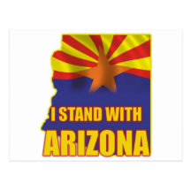 I stand with Arizona Post Card