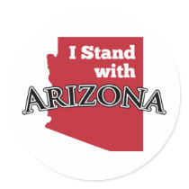 I Stand With Arizona Sticker