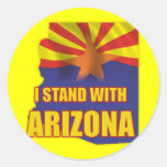 I stand with Arizona Stickers