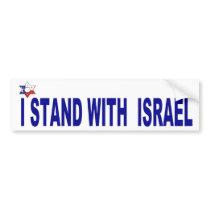 I Stand With Israel BUMPER bumper stickers
