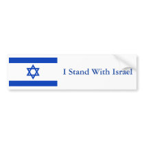 I Stand With Israel bumper stickers
