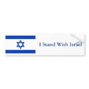 I Stand With Israel bumpersticker