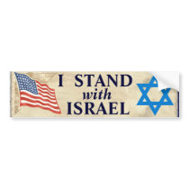 "I Stand with Israel" bumper stickers by cowboyannie "I Stand with Israel" bumper stickers
