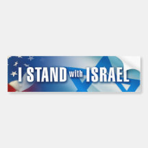 I Stand with Israel Bumper Stickers