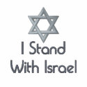 I Stand With Israel embroidered shirts