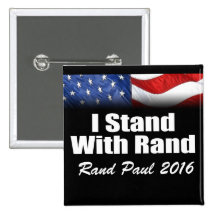 I Stand with Rand Paul Pinback Button