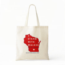 I Stand With Scott Walker Canvas Bags