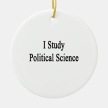 I Study Political Science Ornament