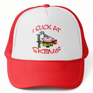 I Suck At Skiing hat