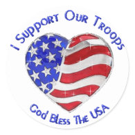 I Suport our troops Stickers