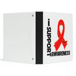 I Support AIDS Awareness Vinyl Binder