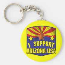 I Support Arizona USA Key Chains