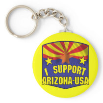 I Support Arizona USA Key Chains