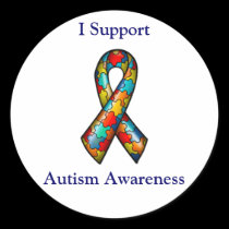 I Support Autism Awareness stickers by kokobaby I Support Autism Awareness stickers