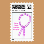 I Support Breast Cancer Awarness - Postage Stamp stamps