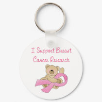 I Support Breast Cancer Research keychains
