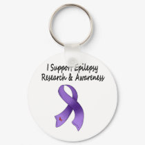 I SUPPORT Epilepsy Research keychains