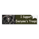 I support everyones troops bumper sticker