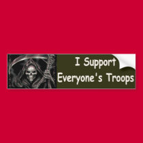 I support everyones troops bumper stickers