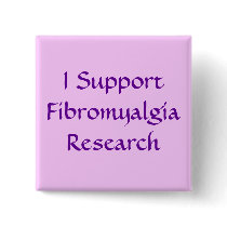 I Support Fibromyalgia Research Button buttons