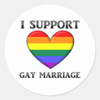 I Support Gay Marriage Sticker 11
