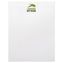 I Support Governor Scott Walker of Wisconsin Letterhead Design
