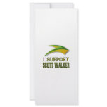 I Support Governor Scott Walker of Wisconsin Full Color Rack Card