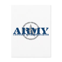 I Support Granddaughter - ARMY Post Cards