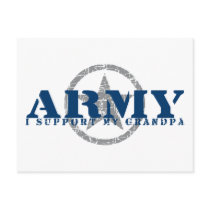 I Support Grandpa - ARMY Postcard
