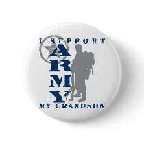 I Support Grandson 2 - ARMY Pinback Button