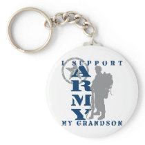 I Support Grandson 2 - ARMY Key Chain