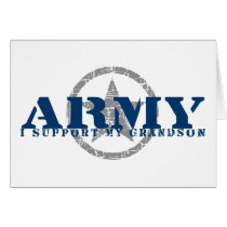 I Support Grandson - ARMY Card