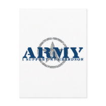 I Support Grandson - ARMY Postcards