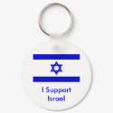 I Support Israel keychains