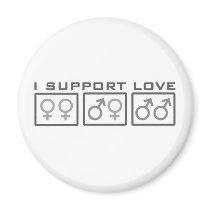 I Support Love magnets by EMDesigns I Support Love magnets