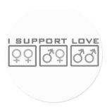 I Support Love Sticker