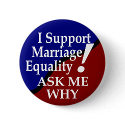 I Support Marriage Equality Button button