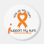 I Support My Aunt Leukemia Refrigerator Magnet