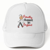 I Support My Boyfriend SFT (Bone / Lung Cancer) hats by awarenessgifts I Support My Boyfriend SFT (Bone / Lung Cancer) hats